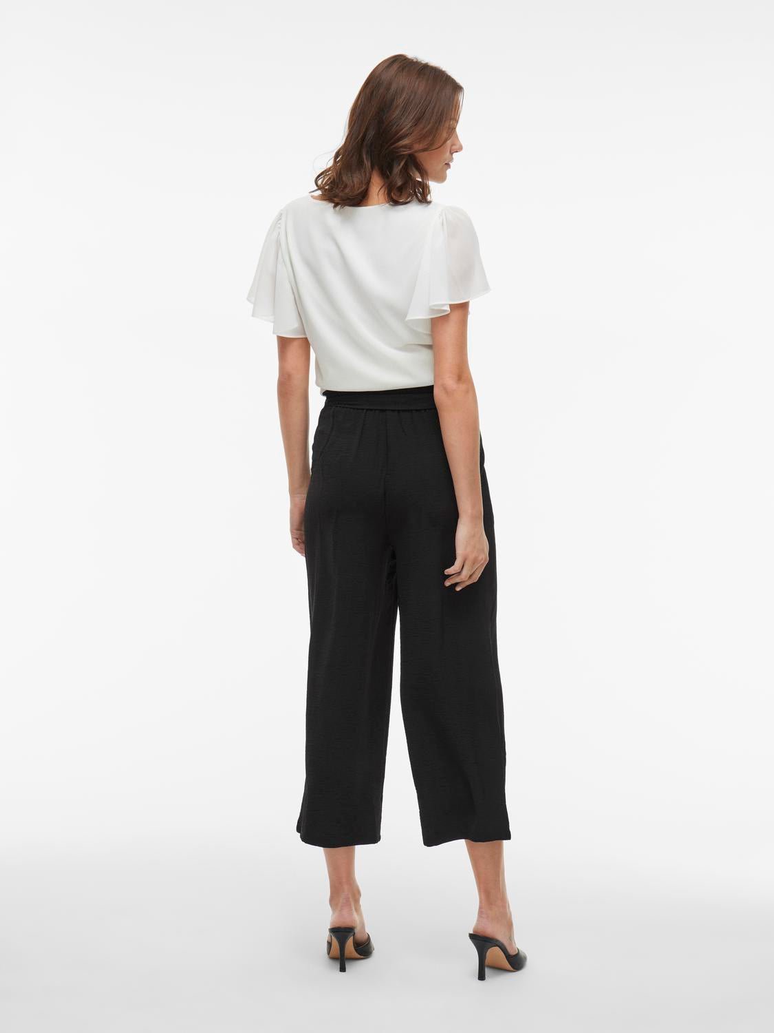 VIJOSA Trousers - Black Beauty - VERO MODA & VILA Bergvik